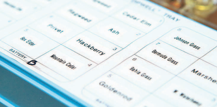 An allergy testing kit is seen Tuesday, Dec. 6, 2016 in an exam room at Lonestar Medical.